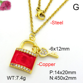 Fashion Copper Necklace  F7N300303baka-L024