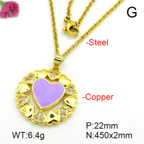 Fashion Copper Necklace  F7N300310baka-L024