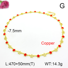 Fashion Copper Necklace  F7N300312vhov-L017