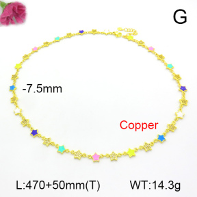 Fashion Copper Necklace  F7N300314vhov-L017