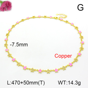 Fashion Copper Necklace  F7N300316vhov-L017