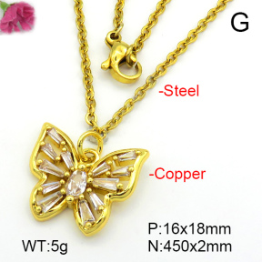 Fashion Copper Necklace  F7N401454aajl-L024