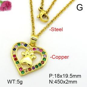 Fashion Copper Necklace  F7N401456aajl-L024