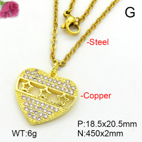Fashion Copper Necklace  F7N401462baka-L024