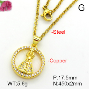 Fashion Copper Necklace  F7N401464aajl-L024