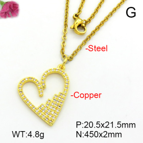 Fashion Copper Necklace  F7N401465aajl-L024