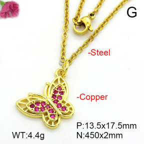 Fashion Copper Necklace  F7N401471avja-L017