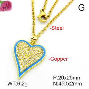 Fashion Copper Necklace  F7N401472ablb-L017