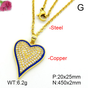 Fashion Copper Necklace  F7N401473ablb-L017