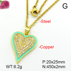 Fashion Copper Necklace  F7N401474ablb-L017