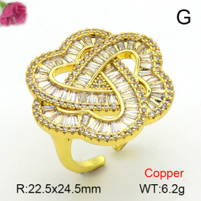 Fashion Copper Ring  F7R400615bhia-L017