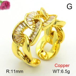 Fashion Copper Ring  F7R400616bbov-L017