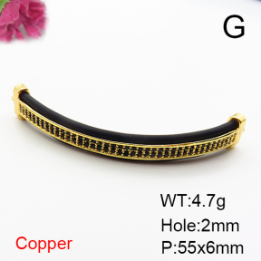 Fashion Copper Links Connectors  XFL02284baka-L035
