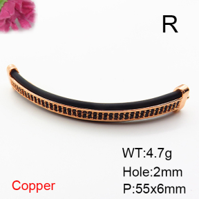Fashion Copper Links Connectors  XFL02286baka-L035