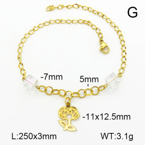 Stainless Steel Anklets  7A9000175vbll-350