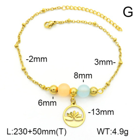 Stainless Steel Anklets  7A9000183vbmb-350