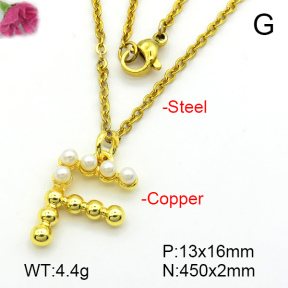Fashion Copper Necklace  F7N300322aajl-L017