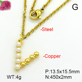 Fashion Copper Necklace  F7N300338aajl-L017