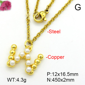 Fashion Copper Necklace  F7N300339aajl-L017