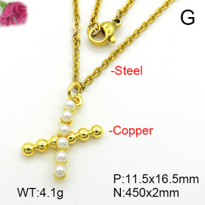 Fashion Copper Necklace  F7N300340aajl-L017