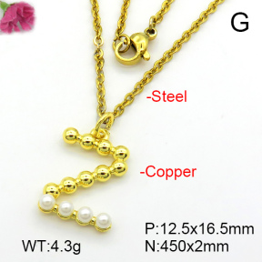 Fashion Copper Necklace  F7N300342aajl-L017