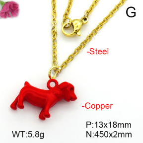 Fashion Copper Necklace  F7N300343avja-L017