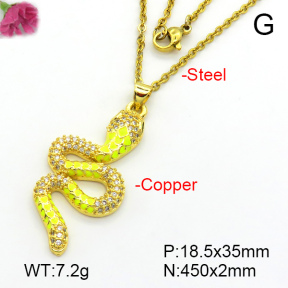 Fashion Copper Necklace  F7N300354vbmb-L017