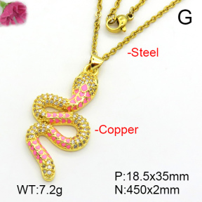 Fashion Copper Necklace  F7N300355vbmb-L017