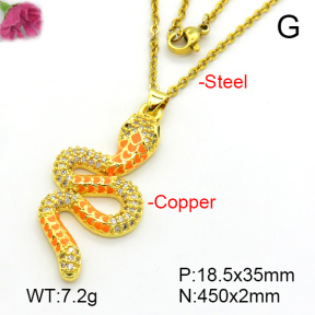 Fashion Copper Necklace  F7N300357vbmb-L017