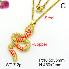 Fashion Copper Necklace  F7N300358vbmb-L017