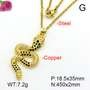 Fashion Copper Necklace  F7N300359vbmb-L017