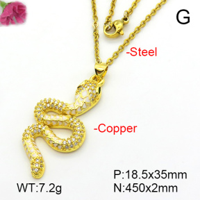 Fashion Copper Necklace  F7N300361vbmb-L017