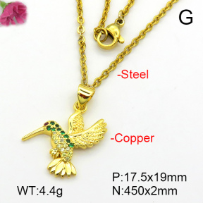Fashion Copper Necklace  F7N401479aajl-L017