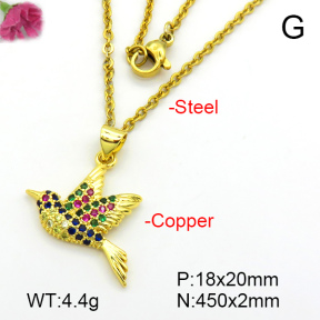 Fashion Copper Necklace  F7N401480aajl-L017