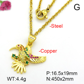 Fashion Copper Necklace  F7N401481aajl-L017
