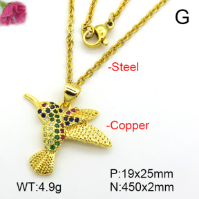 Fashion Copper Necklace  F7N401482aajl-L017