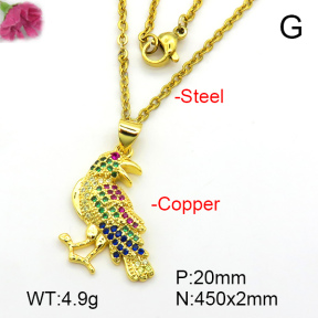 Fashion Copper Necklace  F7N401483aajl-L017
