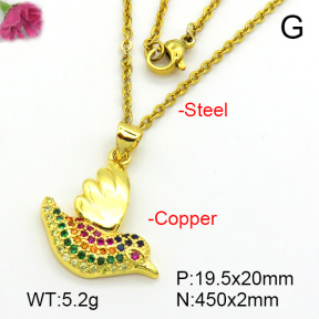 Fashion Copper Necklace  F7N401484aajl-L017