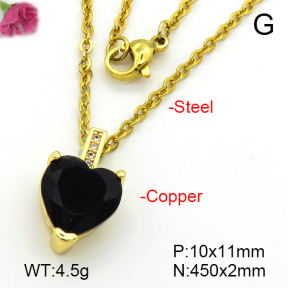 Fashion Copper Necklace  F7N401489avja-L017
