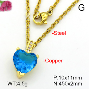 Fashion Copper Necklace  F7N401494avja-L017