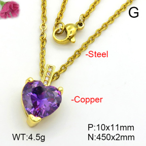 Fashion Copper Necklace  F7N401495avja-L017