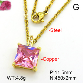 Fashion Copper Necklace  F7N401497avja-L017