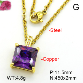Fashion Copper Necklace  F7N401498avja-L017