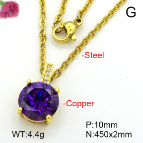 Fashion Copper Necklace  F7N401508avja-L017