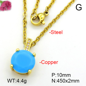 Fashion Copper Necklace  F7N401512avja-L017