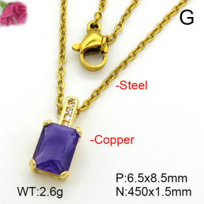 Fashion Copper Necklace  F7N401515avja-L017
