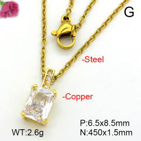 Fashion Copper Necklace  F7N401517avja-L017