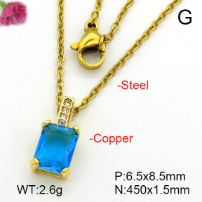Fashion Copper Necklace  F7N401518avja-L017