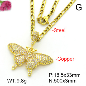 Fashion Copper Necklace  F7N401533bbov-L017