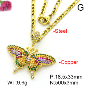 Fashion Copper Necklace  F7N401534bhva-L017